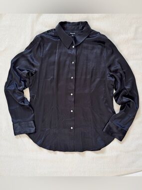 Madewell Satin Button Down Blouse